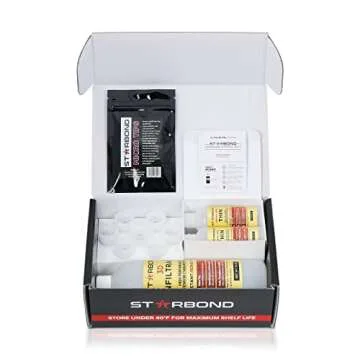 Starbond N/O-05 Odorless Thin, Premium CA Super Glue - Foam Safe INFILTRANT Plus Extra Bottles, Caps, and Microtips, 16 oz. (Bulk Size) (for 3D Printing, Woodturning, Hobby)