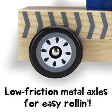 Wooden Wheels Tough Jobs Pack: Natural Beech Wood Tractor, Pickup Truck, and Cement Mixer