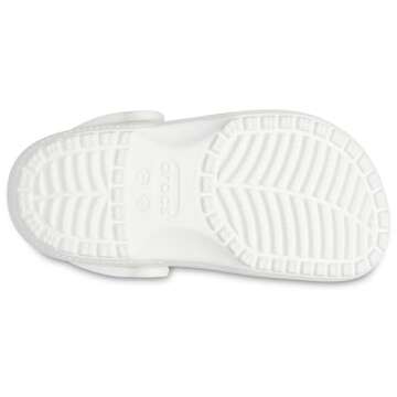 Crocs Kids' Classic Clog , White/White, 9 Toddler