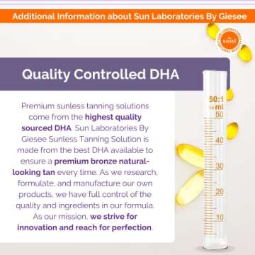 Sun Laboratories By Giesee Ultra Dark Spray Tan Solution 16 oz - Professional Spray Tan, Sun Tanning Lotion, Fake Tan, Airbrush Tanning Machine, Non-Toxic Self Tanner, Spray Tan Kit