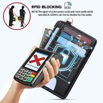 FEITH&FELLY Slim Minimalist Front Pocket Wallet RFID Blocking Credit Card Holder for Men & Women