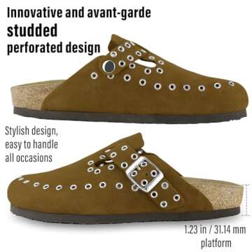 Stylish HALOFIVE Women's Clogs with Adjustable Fit