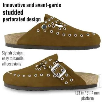 Stylish HALOFIVE Women's Clogs with Adjustable Fit