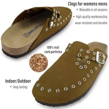 Stylish HALOFIVE Women's Clogs with Adjustable Fit
