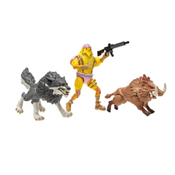 FORTNITE Wolf and Boar - Duo Mode - Articulated 4-inch Figures with Weapon Accessory