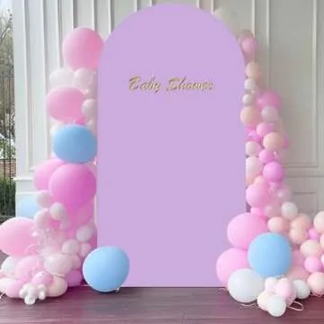 Lavender 7.2 FT Spandex Arch Backdrop Cover for Events