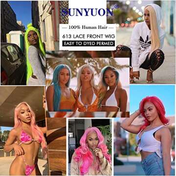 SUNYUON 613 Blonde Lace Wig for a Stunning Look