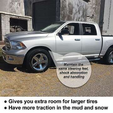 X AUTOHAUX 2 Inch Front Suspension Spring Strut Spacer Leveling Lift Kit for Dodge for RAM 1500 2500 3500 2WD 1994-1998 2000-2017 2019-2020