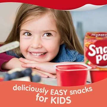 Snack Pack Strawberry and Orange Flavored Juicy Gels, 4 Count Snack Cups