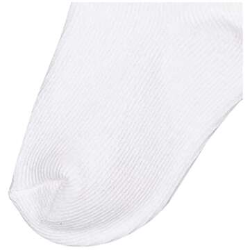 Jefferies Socks baby girls Newborn Eyelet Lace 3 Pair Pack infant and toddler socks, White, 12-24 Months US