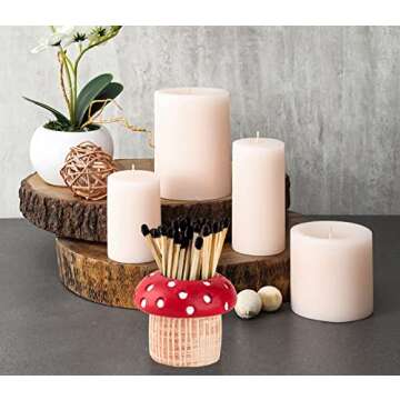 Mushroom Match Holder With Striker 2 Décor Match Striker Jar Cute Match Jar With Striker Decorative Matches In A Jar Fancy Matches Jars