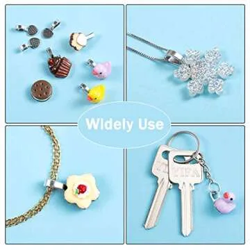 200 Antique Silver Heart Bails for Jewelry Crafting Decoration