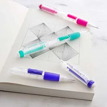 BAZIC Mechanical Pencil 0.5mm Crown, Soft Grip Latex Free Eraser, Smooth Writing Pencils Lead for Drafting Drawing Sketching (3/Pack), 2-Packs