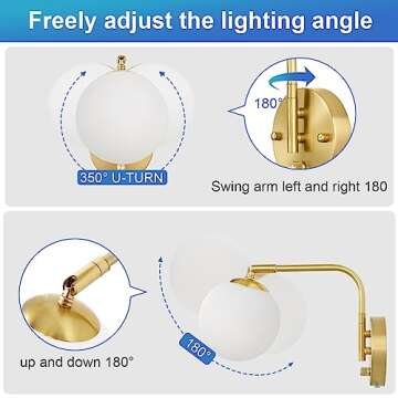 Elegant VATONI Dimmable Wall Sconces with Bulbs Included