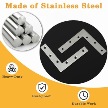 Durable Stainless Steel Shelf Brackets for Home Projects