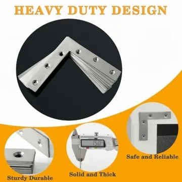 Durable Stainless Steel Shelf Brackets for Home Projects
