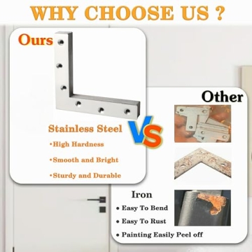 Durable Stainless Steel Shelf Brackets for Home Projects