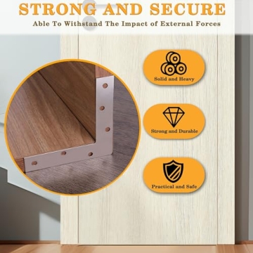 Durable Stainless Steel Shelf Brackets for Home Projects