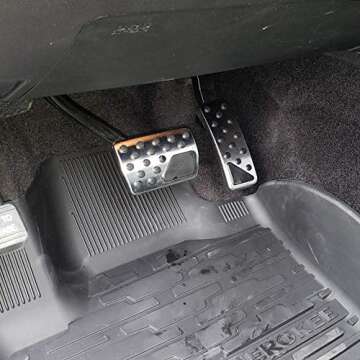 AutoBig Non-Slip Foot Gas Brake Pedal Cover Compatible with 2011-2021 Jeep Grand Cherokee Dodge Durango Accessories