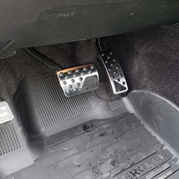 AutoBig Non-Slip Foot Gas Brake Pedal Cover Compatible with 2011-2021 Jeep Grand Cherokee Dodge Durango Accessories