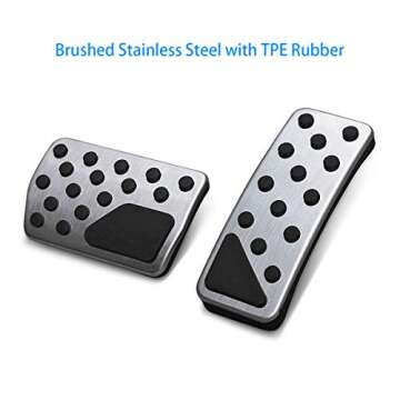 AutoBig Non-Slip Foot Gas Brake Pedal Cover Compatible with 2011-2021 Jeep Grand Cherokee Dodge Durango Accessories