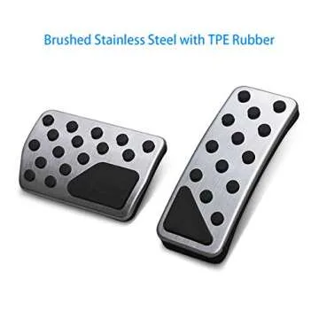 AutoBig Non-Slip Foot Gas Brake Pedal Cover Compatible with 2011-2021 Jeep Grand Cherokee Dodge Durango Accessories