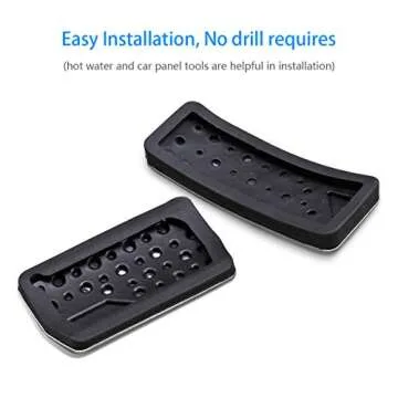 AutoBig Non-Slip Foot Gas Brake Pedal Cover Compatible with 2011-2021 Jeep Grand Cherokee Dodge Durango Accessories