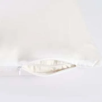 100% Mulberry Silk Pillowcase for Hair and Skin Made in USA, Both Sizes 22 Momme Organic Silk Pillow Case White King, Anti Aging, Acen Free, Hypoallergenic (White, King)