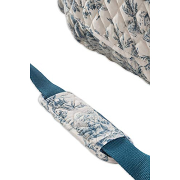 Maison d' Hermine Weekend Bag Cotton Quilted Duffel Overnight Luggage Weekender Gym Bag for Gifts Travel Men Women Business Travellers Family Trip, The Miller - Blue