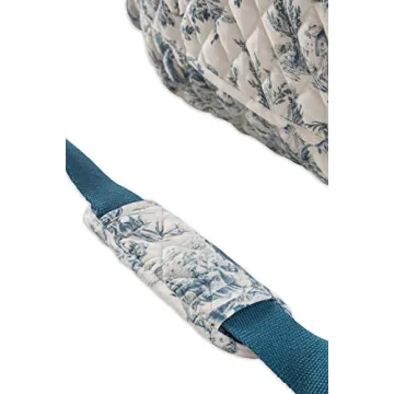 Maison d' Hermine Weekend Bag Cotton Quilted Duffel Overnight Luggage Weekender Gym Bag for Gifts Travel Men Women Business Travellers Family Trip, The Miller - Blue