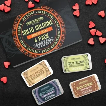 Viking Revolution Men's Solid Cologne 4 Pack Travel Size