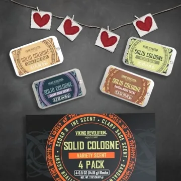 Viking Revolution Men's Solid Cologne 4 Pack Travel Size