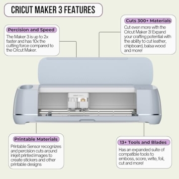 Cricut Maker 3 Cutting Machine with Vinyl and Tools