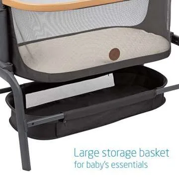 Maxi-Cosi Iora Bedside Bassinet, Essential Graphite