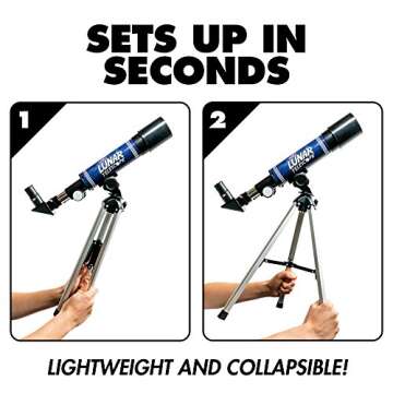 Discover with Dr. Cool Lunar Telescope for Kids – Explore The Moon and Its Craters, (2018 Release)