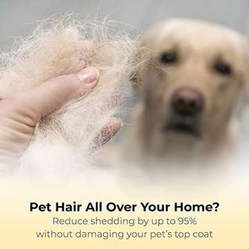 Thunderpaws Best Professional De-Shedding Tool and Pet Grooming Brush, D-Shedz for Breeds of Dogs, Cats with Short or Long Hair, Small, Medium and Large (Blue)