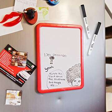 Shuttle Art Black Dry Erase Markers, 60 Pack Magnetic Whiteboard Markers with Erase,Fine Point Dry Erase Markers Perfect For Writing on Whiteboards, Dry-Erase Boards,Mirrors for School Office Home