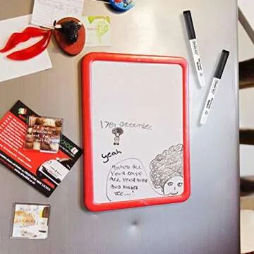 Shuttle Art Black Dry Erase Markers, 60 Pack Magnetic Whiteboard Markers with Erase,Fine Point Dry Erase Markers Perfect For Writing on Whiteboards, Dry-Erase Boards,Mirrors for School Office Home