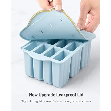 MEETRUE 12 Pieces Silicone Popsicle Molds for Homemade Popsicles