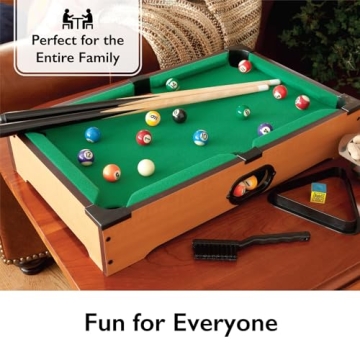 Compact Mainstreet Classics Mini Pool Game Set for All Ages