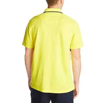 Nautica Men's Color Block Cotton Polo Shirt - Blazing Yellow