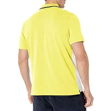 Nautica Men's Color Block Cotton Polo Shirt - Blazing Yellow