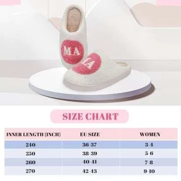 Etomiel Fun Cute Mama Slippers for Women, Cute Cozy Mama Bear Slipper, Soft Plush Memory Foam Slip On Slippers House Slippers for Home Kitchen Bedroom Winter, Womens Christmas Gifts for Mom