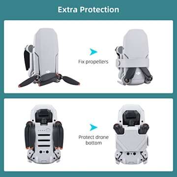 HeiyRC Propeller Holder Strap for DJI Mini 4K/Mini 2/Mini 2 SE/Mavic Mini for Specta Drone Props Guard Blade Stabilizer Fixator Accessory