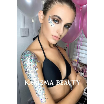 KARIZMA Holographic Silver Glitter for Face and Body