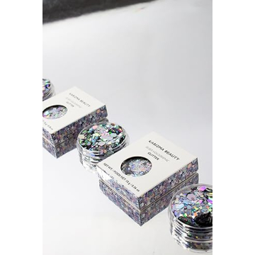 KARIZMA Holographic Silver Glitter for Face and Body