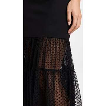 STAUD Women's Daffodil Dress, Black, L