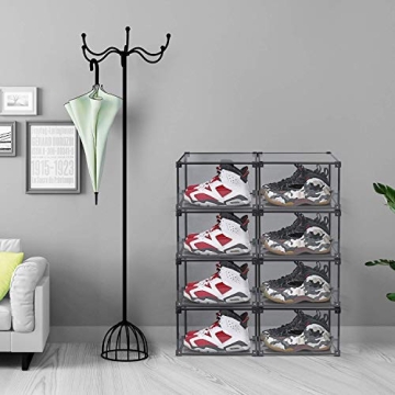 YPATH Clear Acrylic Shoe Box - Stackable Sneaker Display
