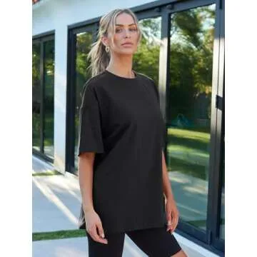AUTOMET Womens Oversized T-Shirts for Comfort and Style