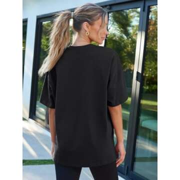 AUTOMET Womens Oversized T-Shirts for Comfort and Style
